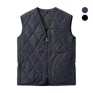 모니즈 L~3XL 포켓 지퍼 깔깔이 조끼 베스트 점퍼 퀼팅 자켓 빅사이즈 방한복 군용 내피 겨울 방한 작업복 솜 경량 KKA265