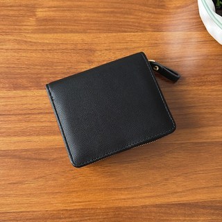 Ouch 韓系經典側拉鏈短夾 零錢包 Y004 實拍韓版簡約女士短款錢包