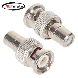 강원전자 넷메이트 NM-BNC03(낱개) BNC(M)-RCA(F) 젠더(낱개), 1개