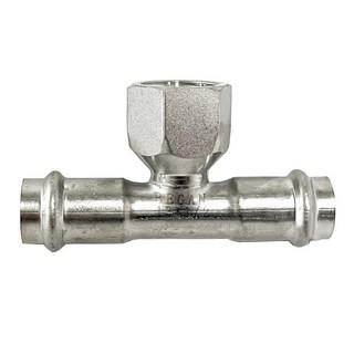 【DIY合作社】附發票 雙壓水栓三通 4分至1吋 壓接另件, 1個