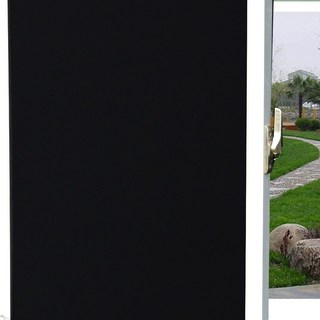 靜電玻璃貼 玻璃紙 霧面玻璃貼 長虹玻璃貼 霧面玻璃貼 玻璃貼 防窺 浴室玻璃貼 浴室貼紙 窗戶玻璃貼 浴室門貼窗貼無痕, 静电黑不透75X100公分