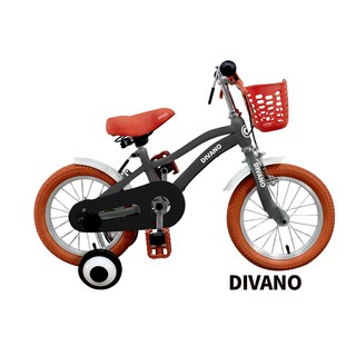DIVANO 14吋兒童自行車-附贈輔助輪, 灰色, 詳見包裝, 詳見包裝