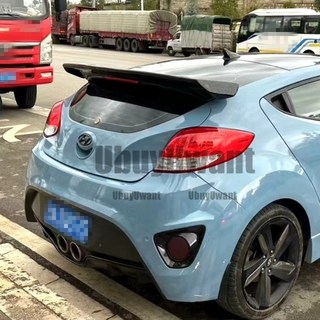 벨로스터용 유리 덕빌 (브레이크 등 구멍 포함) 루프 스포일러 윙 (1.6T 터보 전용) S C 2012, 02 Fake Carbon Color