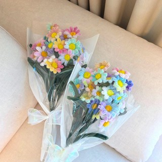 [자체동영상 제공] 헬로우하비 모루 꽃다발 만들기 DIY키트 세트, 1. 레인보우데이지, 1세트