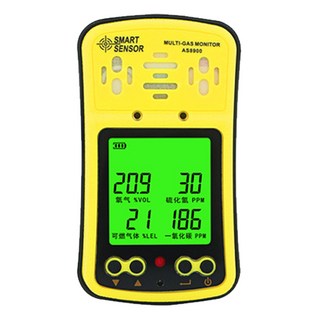 가스검지기 AS8900 다중 가스 모니터 휴대용 감지기 산소 O2 Hydrothion H2S 일산화탄소 CO 가연성 4 In 1, 01 AS8900, 1개