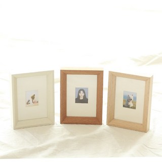 미니액자 3.5x5 소형 증명 작은 탁상용 액자, 1개, 네츄럴