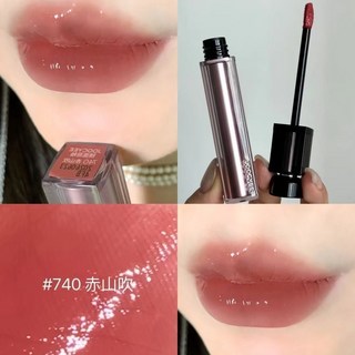 推薦 Joocyee酵色水精華口紅鏡面脣釉素顏水感顯白740赤山吹, 1個, #740赤山吹（效期26年12月）