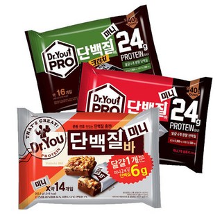 오리온 닥터유 단백질바 미니 202.5g+프로 단백질바 오리지널 170g+크런치 170g 총3개, 3개, 170g