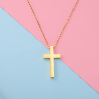 利百加禮品生活館 十字架項鍊 鈦鋼 重新得力 四色 福音禮品 基督教禮品