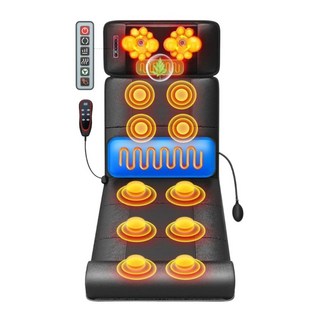 안마기매트 안마침대 누워서하는 경추 전신 조절 에어 온열 안마 마사지기 매트 9단, 2. 브라운 미약베개+에어백스트레칭+목모드SJ