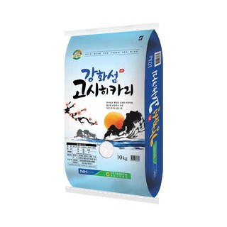 25년 햅쌀 강화섬쌀 고시히카리 쌀10kg 강화군농협, 상등급, 10kg, 1개