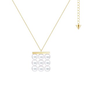 타사키 컬렉션 라인 밸런스 빌드 18K 옐로 골드 아코야 펄 펜던트