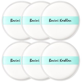 보비니 도톰한 극세사 분첩 파우더 퍼프, 6개