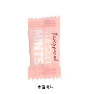 維他命C 清新口氣 提神, 1個, 海鹽蜜桃味,500公克