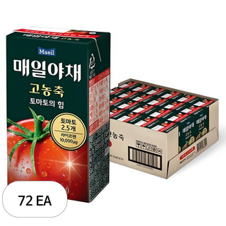 매일야채 고농축 토마토의 힘, 125ml, 72개