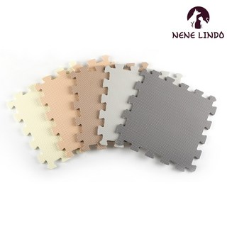 네네린도 애견 강아지 EVA 미끄럼 방지 퍼즐매트 10p, 그레이, 1개