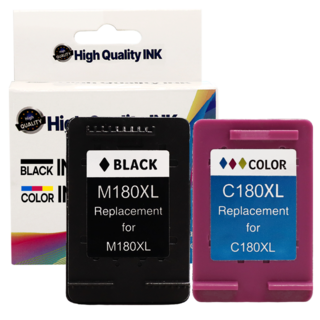 디디토너 특대용량 INK-M180XL INK-C180XL 호환 잉크, 1개, 4색(검정+컬러)