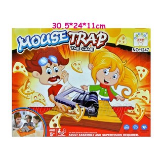 寶貝玩具屋 小老鼠愛偷吃補鼠器系列 紙卡起司捕鼠器陷阱夾桌面遊戲(歡樂團康桌遊)1247, 1個