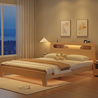 모두의몰 침대 슈퍼싱글침대 원목침대프레임 슈퍼싱글프레임 싱글 더블 퀸 라지킹 침대프레임, 원목색(퀸_폭1.5m)