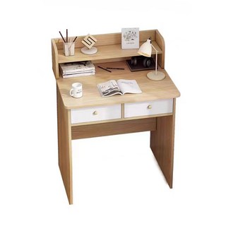 木製書桌附收納層架, 賽杉木色