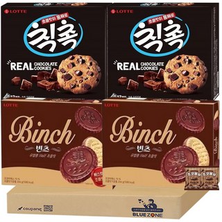 초코비스켓 과자세트 칙촉180g 2개 빈츠190g 2개 몽실22g 2개, 1052g, 1개