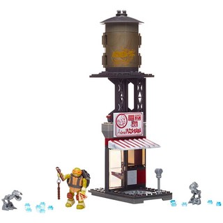 Mega Bloks 십대 돌연변이 닌자 거북이 Mikey Pizzeria Showdown Building Playset, Mega Bloks 십대 돌연변이 닌자 거북이 Mike, 1개