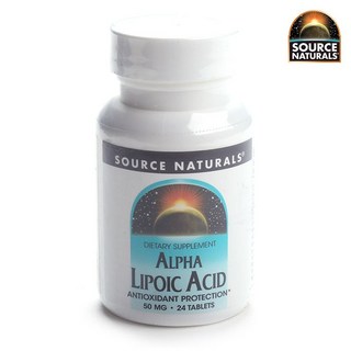 SOURCE NATURALS 硫辛酸錠 50mg, 1個, 24顆, 24顆