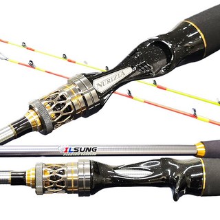 실버텐빈 C180 2TIP / 텐빈 텐야 선상 갈치 루어 낚시대 / 티탄 카본 2개의 초릿대로 한치까지 사용가능 / 후지가이드, 혼합