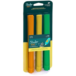 공식 3Doodler Start + 전용 필라멘트 증량 75개 세트 음식 유래 환경 친화적 인 인체에도 영향을 미치지 않는 필라멘트 3D 펜 소녀 소년 생일 지육 그림 크리스마스, 상세페이지 참조, 상세페이지 참조