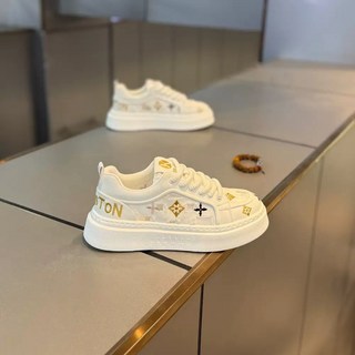 2026夏季新款舒適透氣運動休閒鞋 男款厚底增高拼色百搭印花休閒鞋