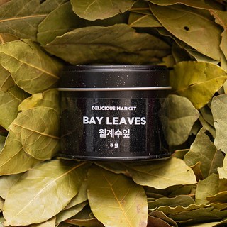 딜리셔스마켓 월계수잎 프리미엄 향신료 더블랙, 5g, 1개