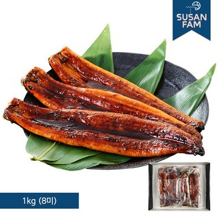 손질 민물장어 양념구이 1kg(8미) 냉동 참장어 장어, 1개, 1kg