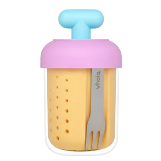 보이오 후르츠팟 과일 샐러드 도시락통 밀프랩 용기 미니 토글 푸르트 컵, 핑크바나나, 1개