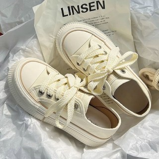 BLACK K7 여성 패션 발편한 캔버스화 통굽 스니커즈 단화