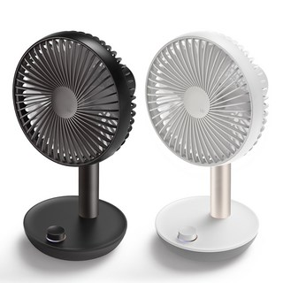 루메나 탁상용 무선 선풍기 휴대용 코스트코, 화이트+블랙, 루메나 탁상용 무선 선풍기 2개세트