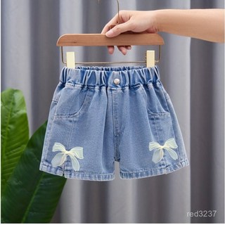 兒童牛仔短褲 夏季新款女童休閒薄款褲子 台灣熱賣廠家批發童裝短褲