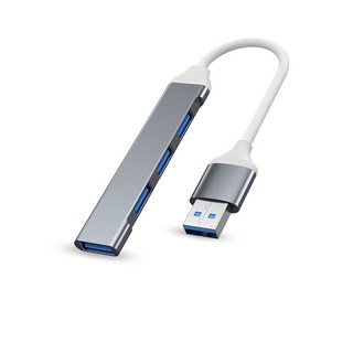 四合一USB Hub 集線器 Type-C / USB 接頭 OTG功能 轉接器 擴展器 擴充器 擴展塢, USB-A (太空灰), 1個