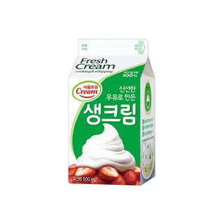 서울우유 동물성 생크림 500g, 500ml, 1개