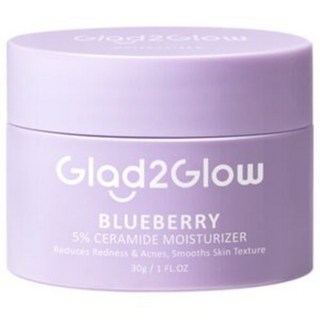 Glad2Glow 藍莓神經醯胺保濕霜，舒緩泛紅痘痘，改善膚質，保濕修護, 1個, 30g / 1 FL.OZ