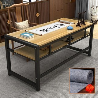 서예 테이블 붓 회화 미술 미술작업 작업대 목재 사무실, 1개, 연호두검정다리