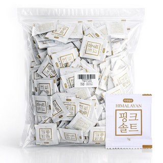 제이디네이처 히말라야 핑크소금 일회용 소금 배달용 업소용 캠핑용, 500개, 3g