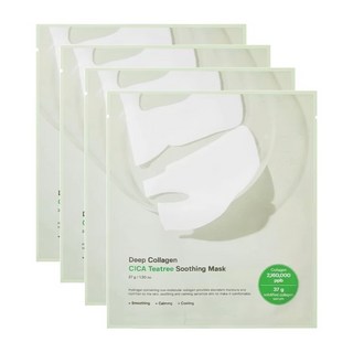 Deep Collagen Hyalu-B5 保濕面膜 37g 亮白保濕, 1套, 茶樹