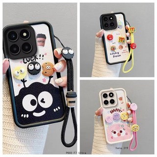 卡通掛繩手機殼 適用小米 POCO F7 Ultra X7 pro X6 C75 C65 M5S M3pro 防摔殼