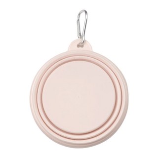 강아지 산책 휴대용 밥그릇 물그릇 외출 반려견 접이식 캠핑용 실리콘 식기