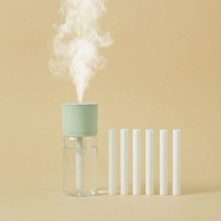 차량용 휴대 미니 USB 가습기 - 초미세 분무 간편세척+교체 필터 6개, 녹색, SJ-001