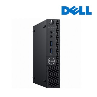 Dell 3070 Micro 초미니 코어 i3 9세대 4G 초고속 SSD240G 탑재 마이크로 중고 소형 PC, WIN10, 240GB, 4GB, 블랙