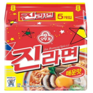 오뚜기 진라면 순한맛 매운맛, 매운맛40봉, 40개