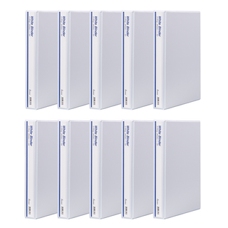 프로비즈 백색 투명 3공 D링 바인더 3cm 화이트 투명, 10개, 화이트투명