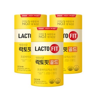 종근당건강 락토핏생유산균 골드50 150포, 100g, 3개