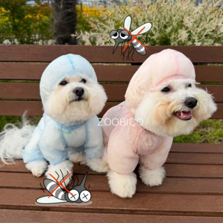 강아지 모기장옷 진드기옷 해충방지옷 버그가드 올인원, 1개, 핑크